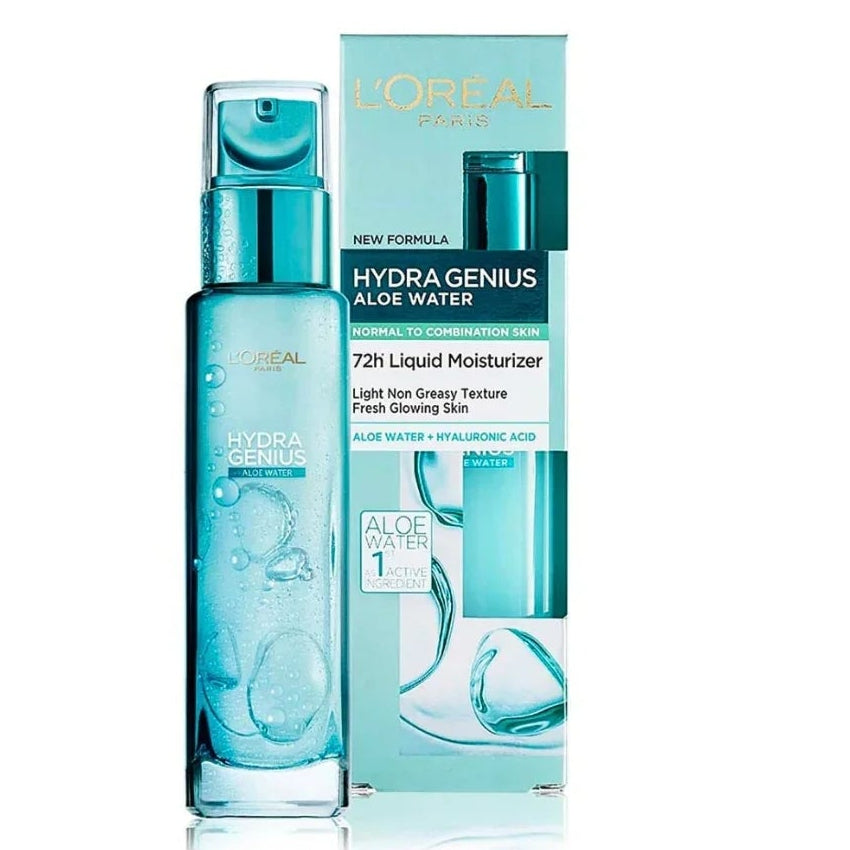 DERMO EXPERTISE
L’oreal Paris Hydra Genius Hyaluronic Acid + Aloe Liquid Moisturiser
