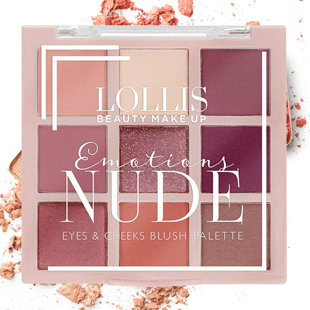 LOLLIS Emotions Nude Eyes & Cheeks Blush Palette