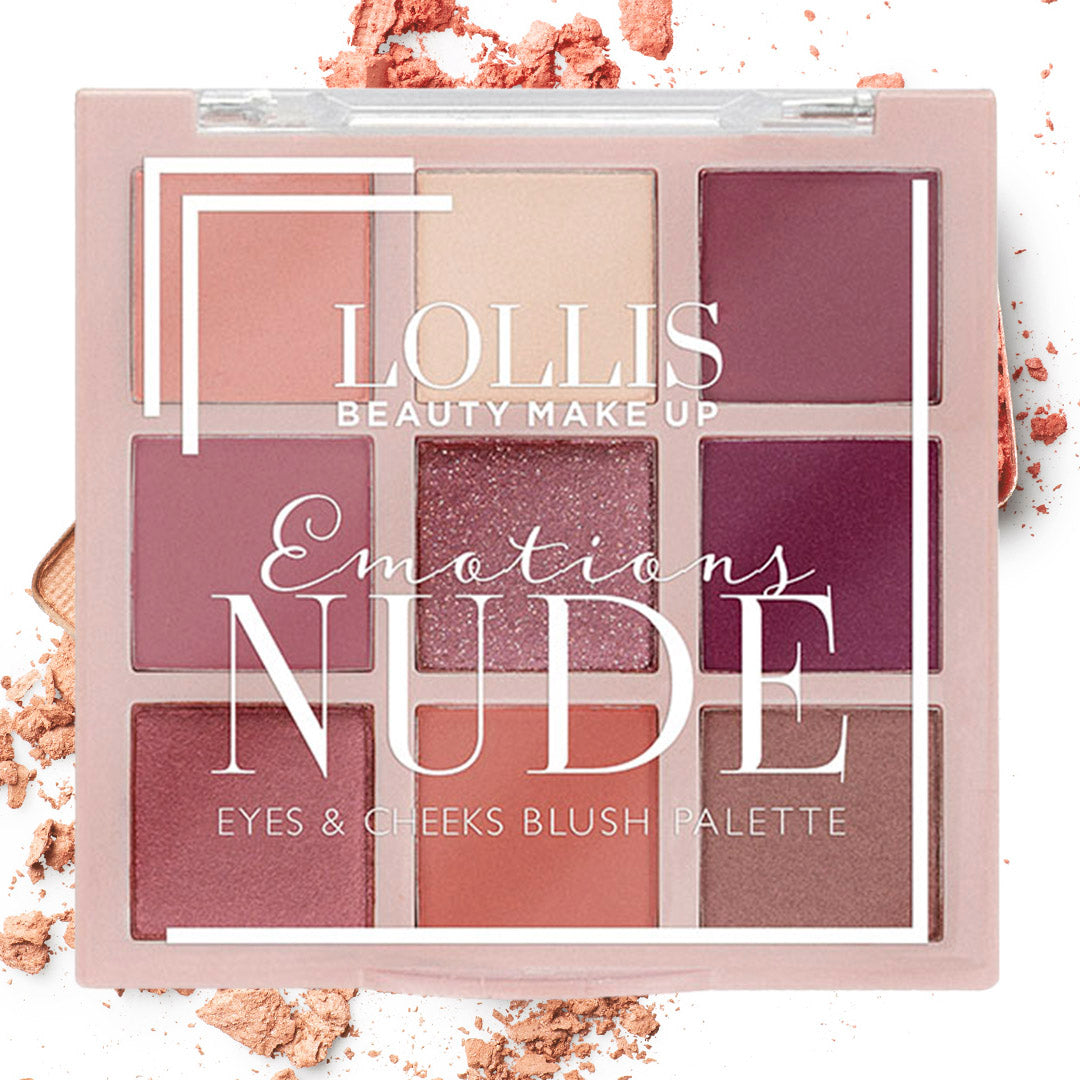 LOLLIS Emotions Nude Eyes & Cheeks Blush Palette