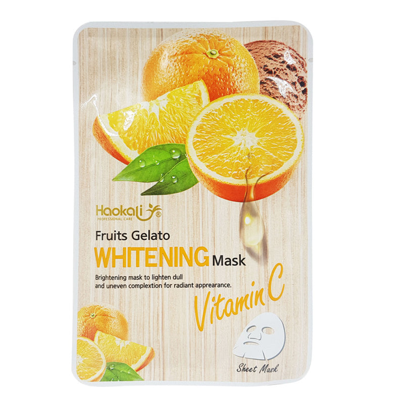 Haokali Fruits Gelato whitening vitamin C facial sheet mask