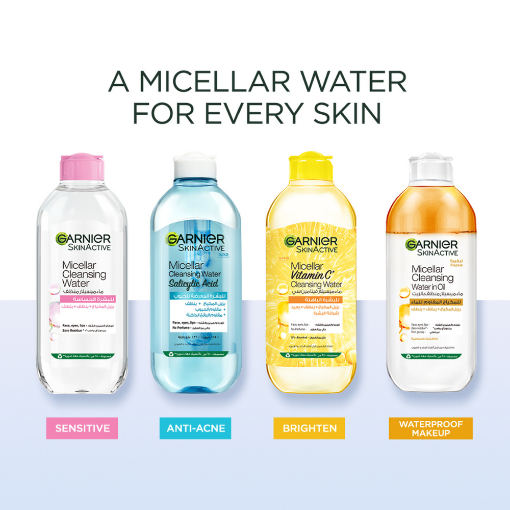 Garnier Micellar Water Facial Cleanser and Makeup Remover